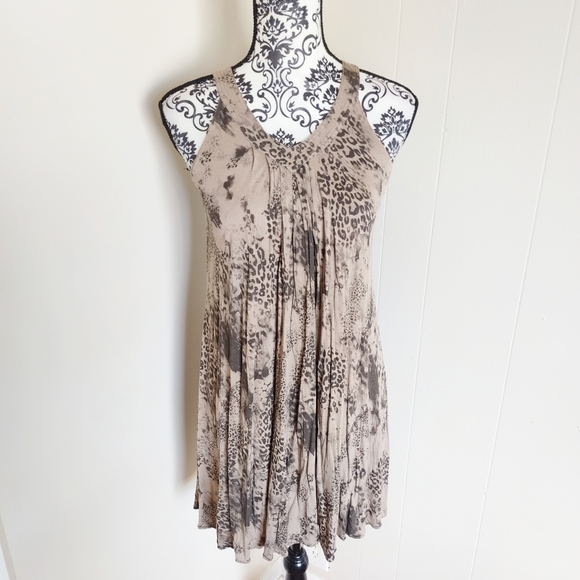 Miss Me Other - Miss Me Girls High Neck Animal Print Dress